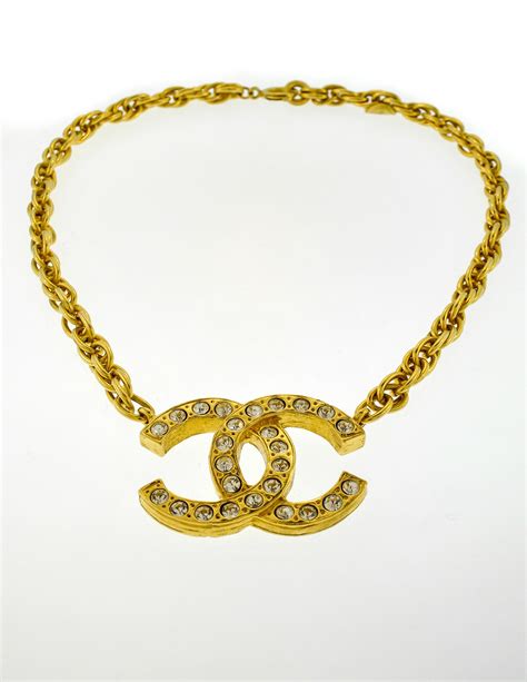 vintage chanel necklace cheap|authentic vintage chanel necklace.